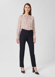 Petite Gael Trousers, Navy, hi-res