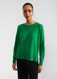 Yasmin Jumper With Cashmere, Malachite Green, hi-res