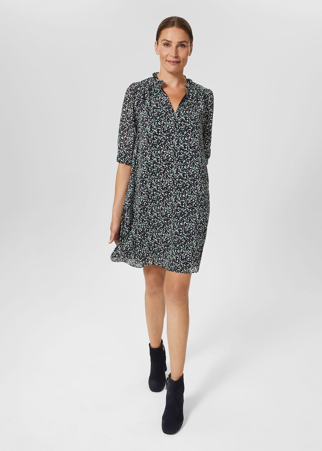 Stefania Dress, Navy Multi, hi-res