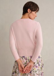 Tresco Cardigan, Pale Pink, hi-res