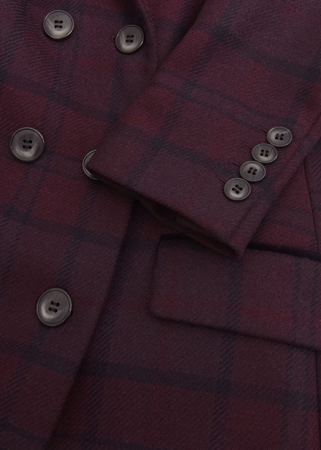 Patricia Wool Blend Coat, Pink Multi, hi-res