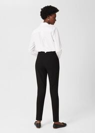Petite Ophelia Slim Trousers With Stretch, Black, hi-res
