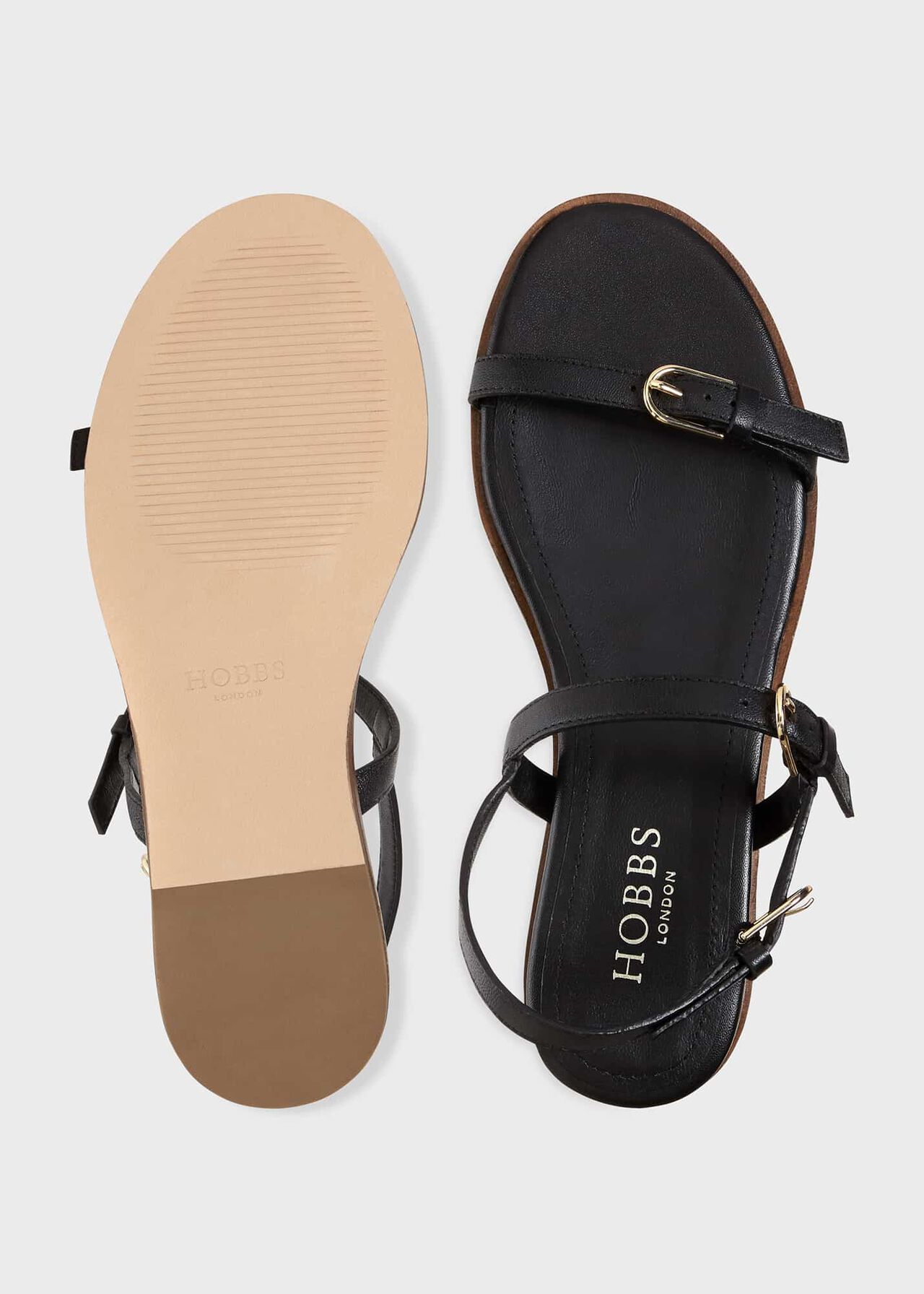 Lila Footbed Sandal, Black, hi-res