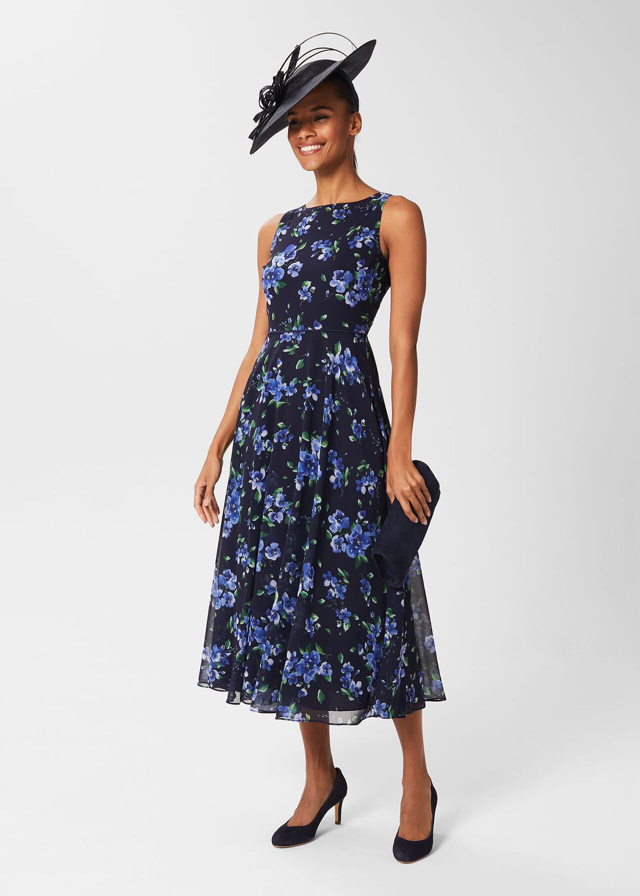 Harriet Fascinator, Midnight, hi-res