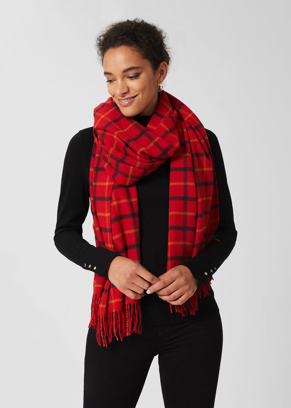 Harriet Scarf, Red Multi, hi-res