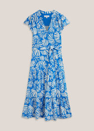 Nadine Jersey Dress, Blue Ivory, hi-res