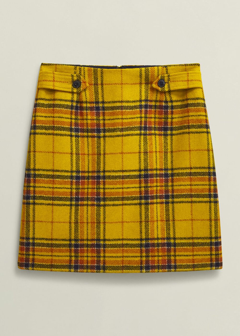 Maeve Wool Skirt, Ochre Multi, hi-res