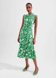 Petite Elsa Dress, Green Buttercrm, hi-res