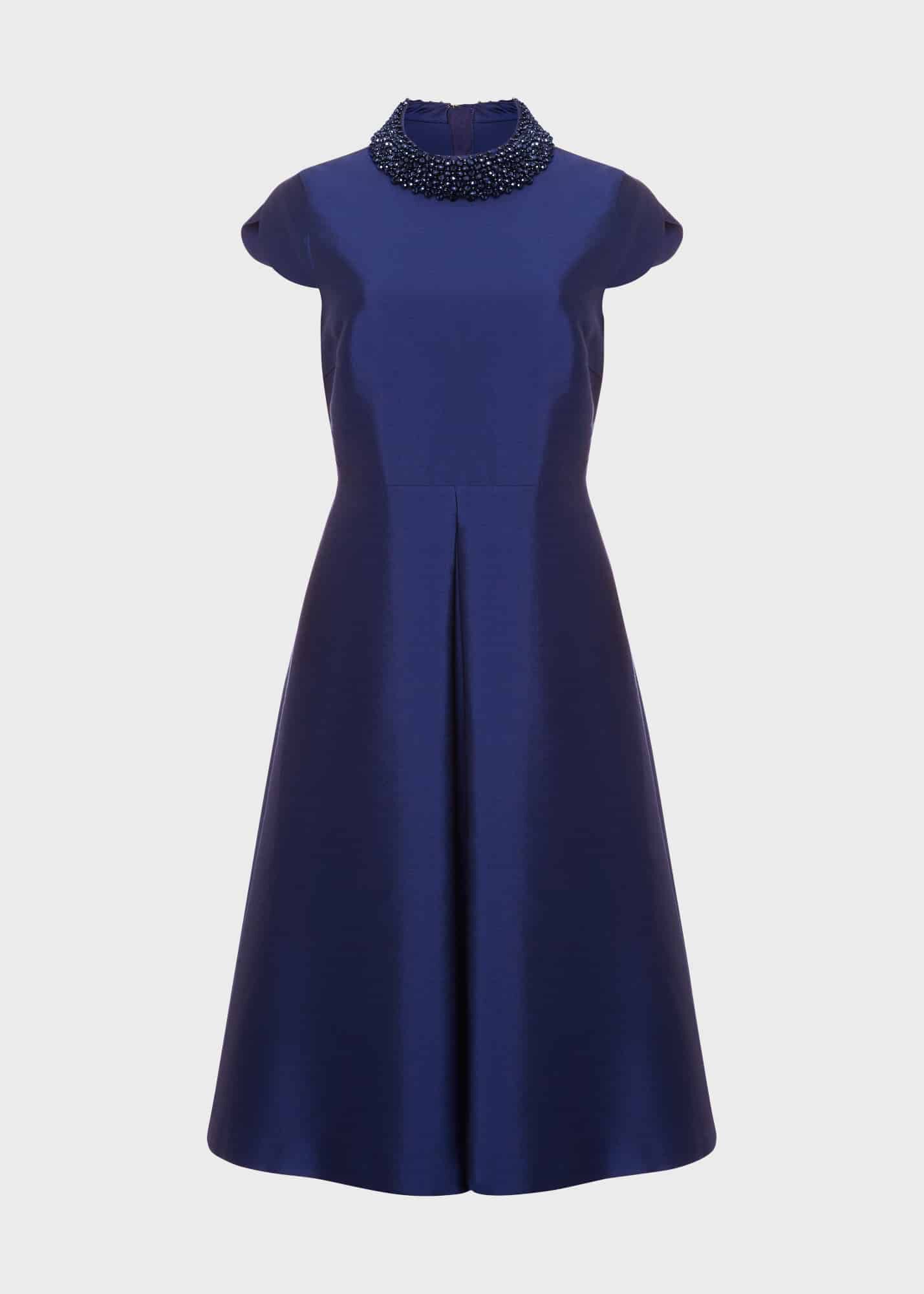 Hobbs royal blue dress hotsell