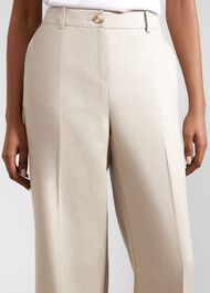 Roberta Wide Linen Pants, Neutral, hi-res