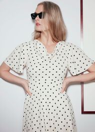 Sandon Dress, Ivory Black, hi-res