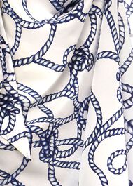 Kasia Silk Dress, Ivory Blue, hi-res