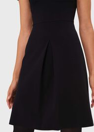 Adele Jersey Dress, Navy Ivory, hi-res