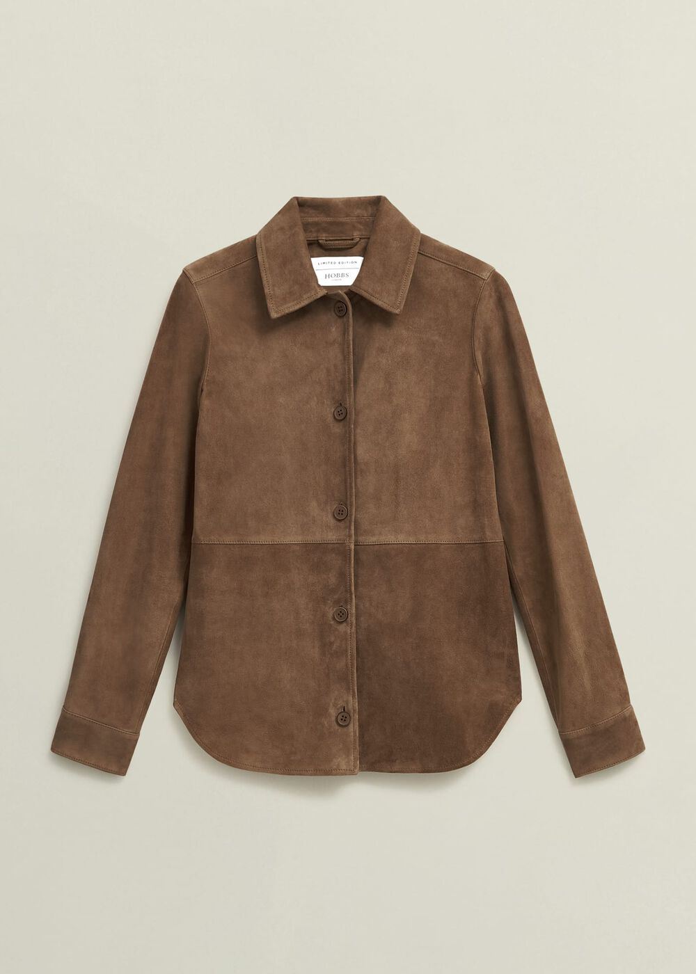 Hever Suede Shirt, Tan, hi-res