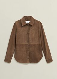 Hever Suede Shirt, Tan, hi-res