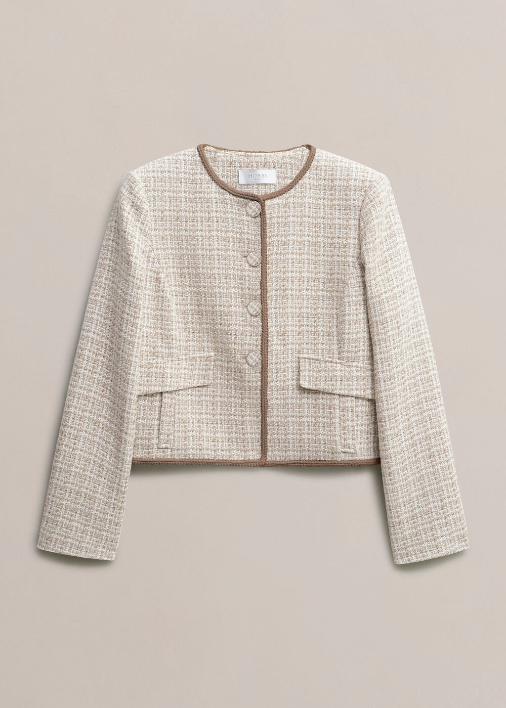 Carey Tweed Jacket, Camel Ivory, hi-res