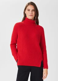 Aurelia Jumper with Alpaca, Crimson Red, hi-res