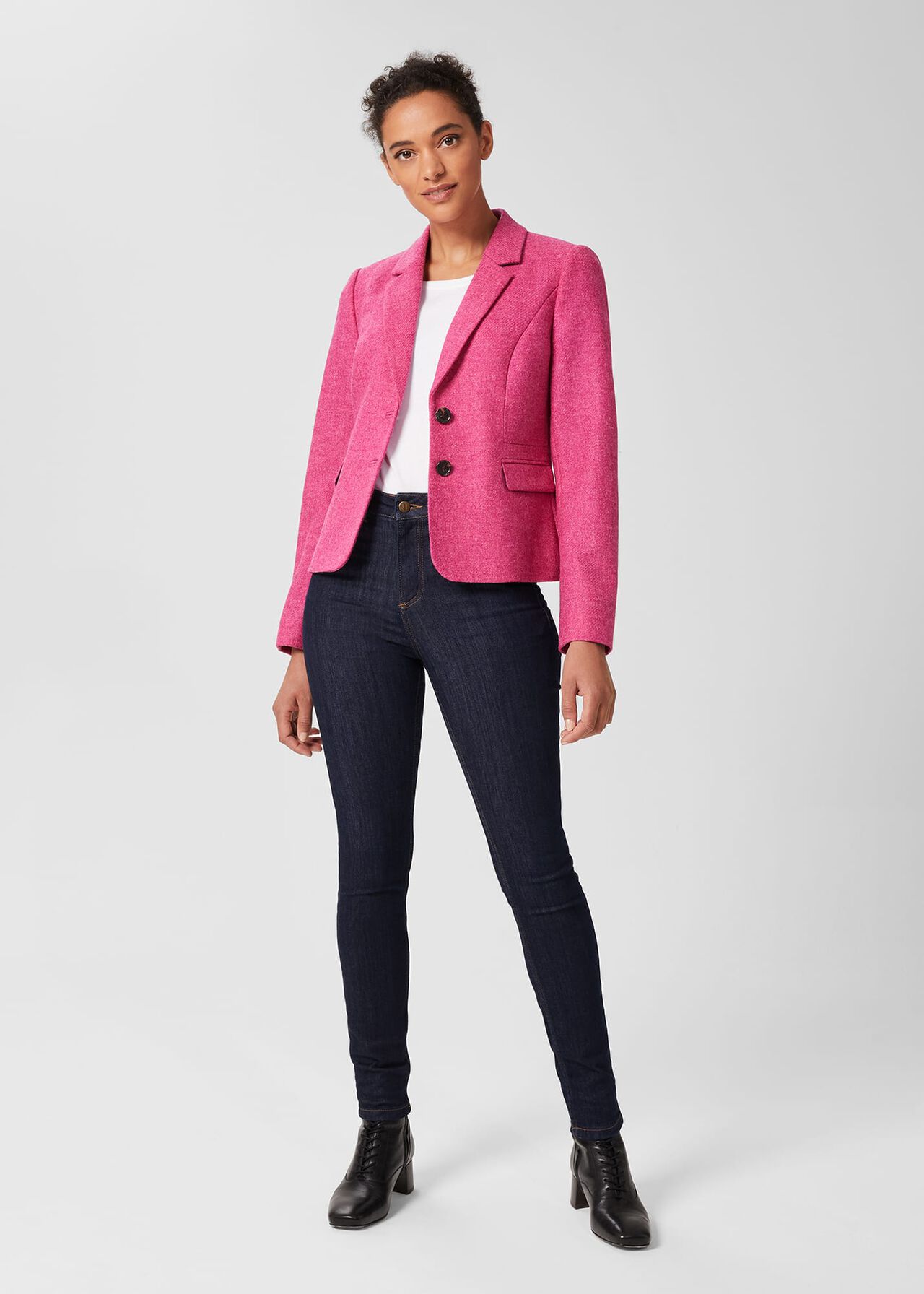 Hackness Wool Jacket, Pink, hi-res