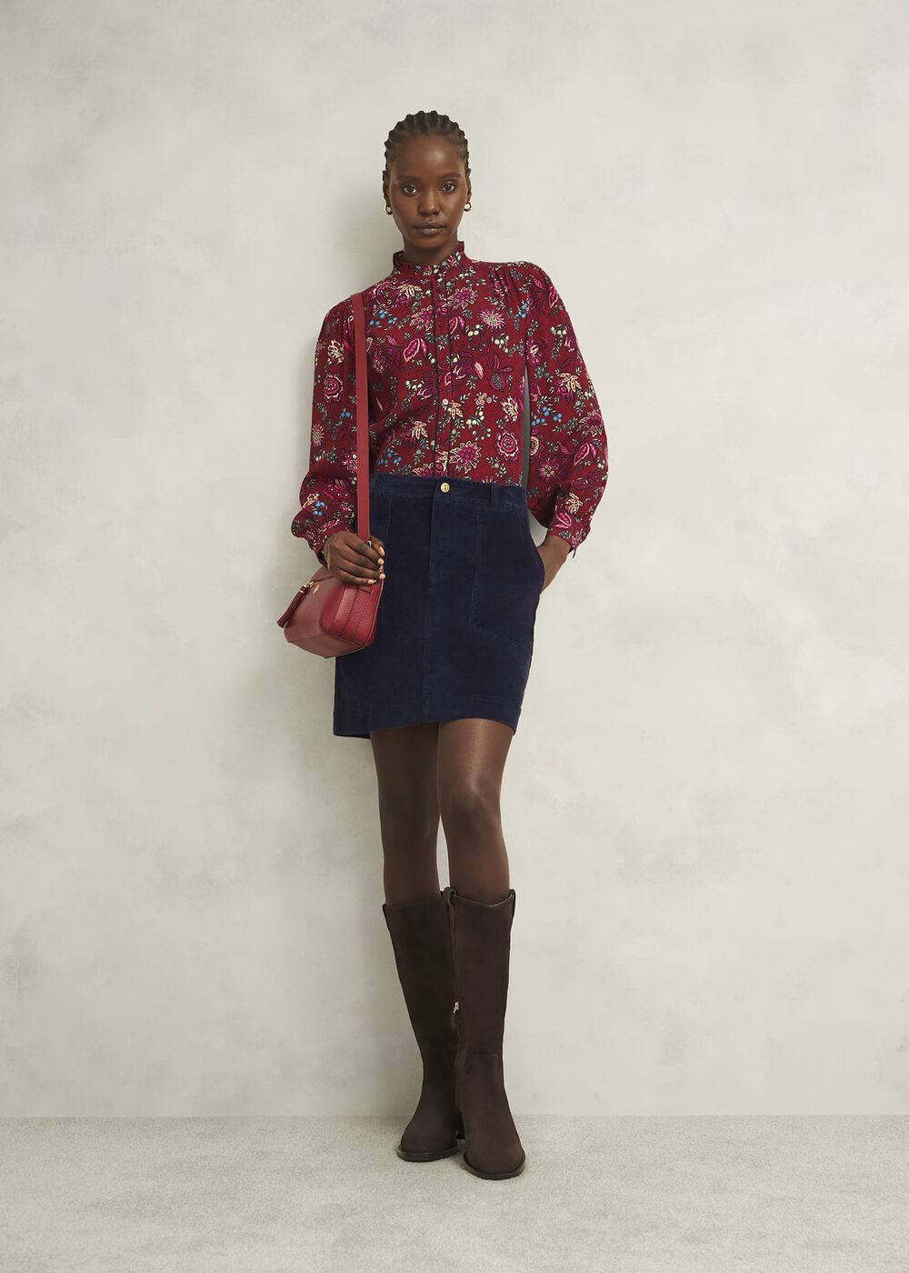 Izara Skirt, True Navy, hi-res