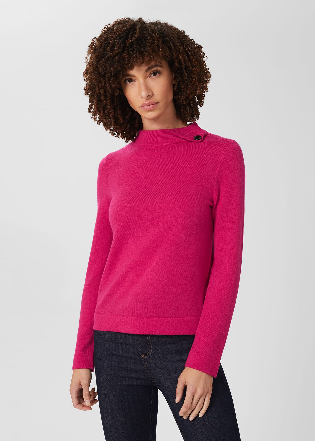Talia Wool Cashmere Sweater, Granita Pink, hi-res