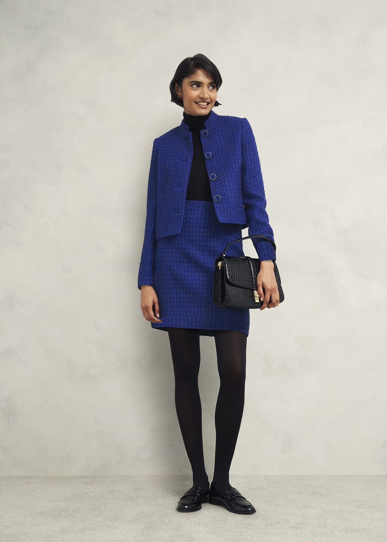 Khloe Skirt With Wool, Cobalt, hi-res