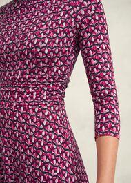 Bayview Jersey Dress, Pink Multi, hi-res