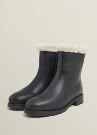 Josie Shearling Lined Boots, Black, hi-res