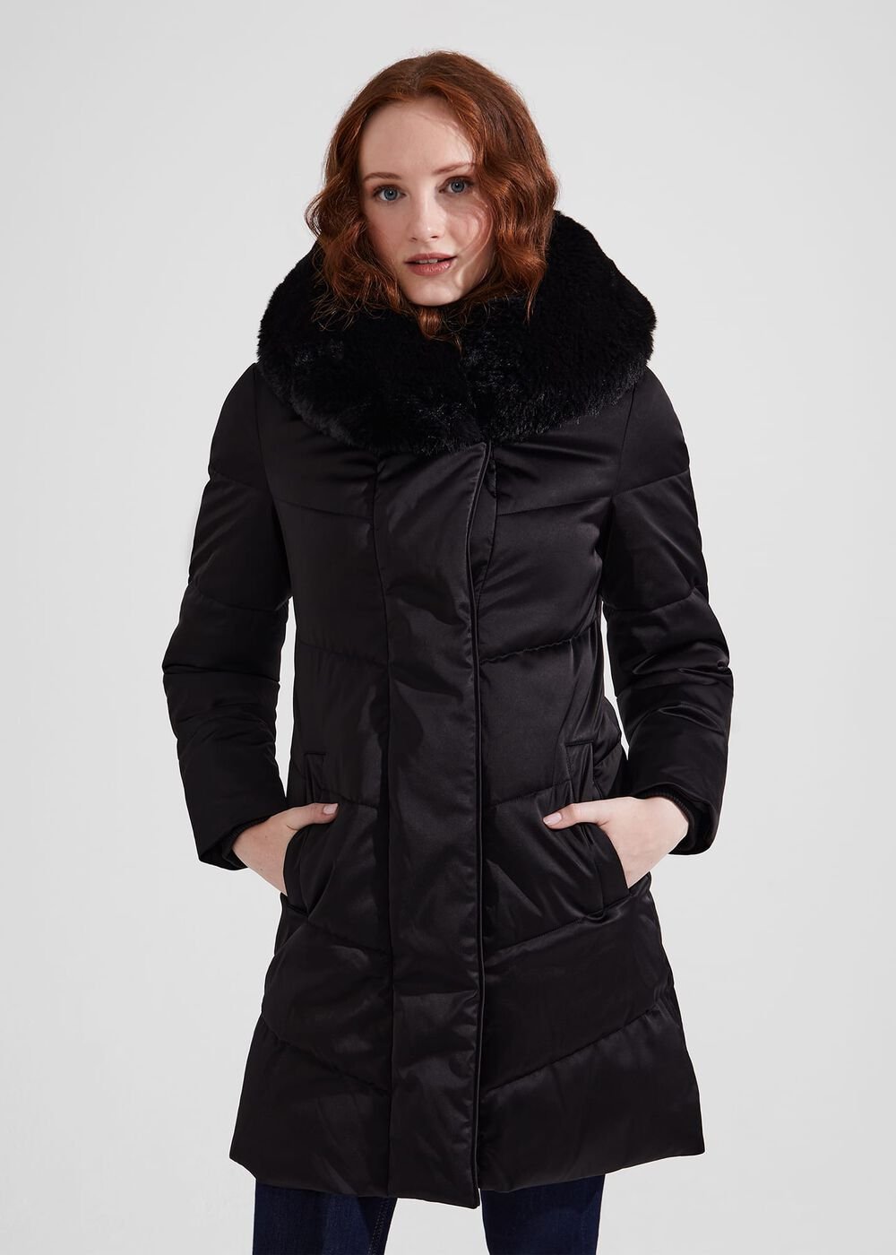Serena Puffer, Black, hi-res