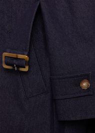 Carrie Denim Trench, Indigo, hi-res