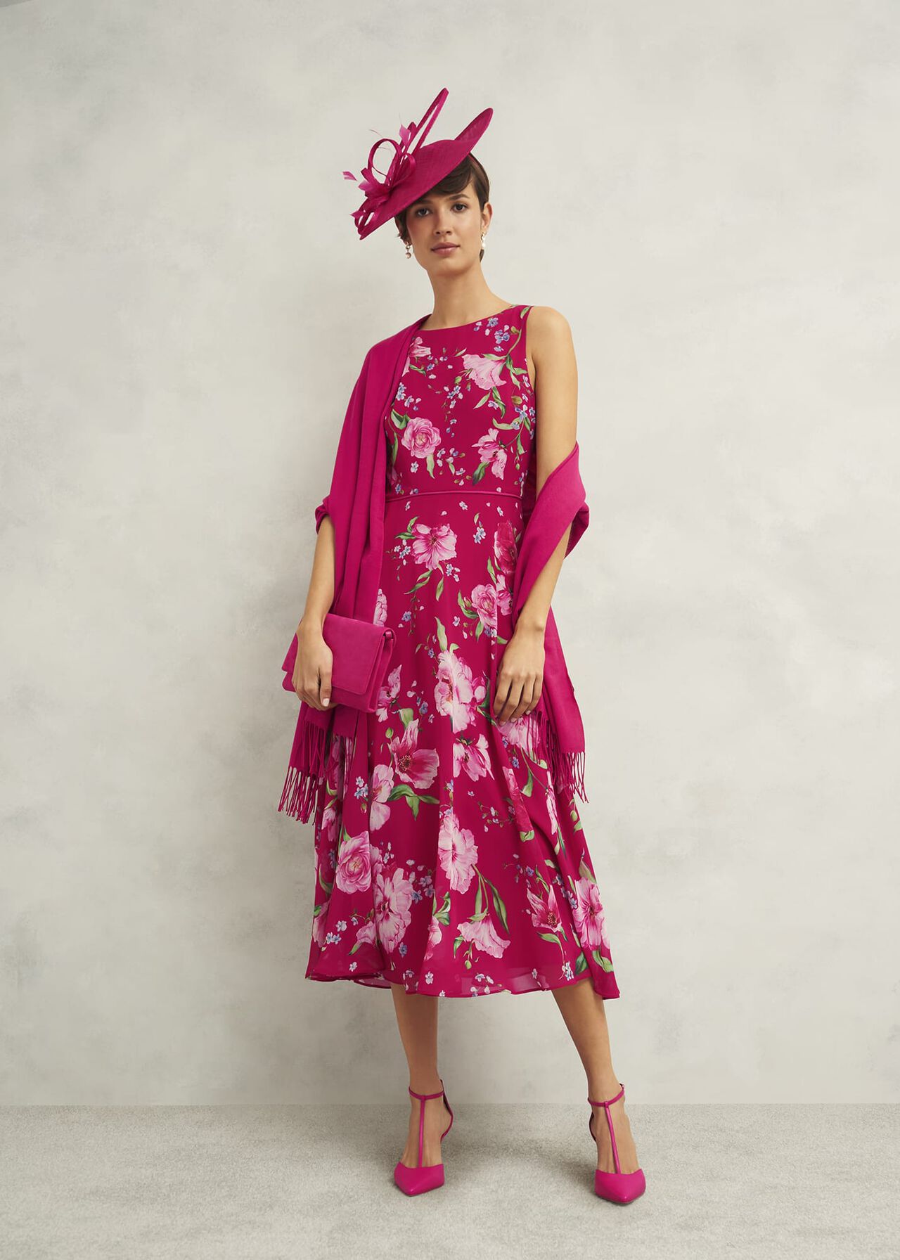 Matilda Scarf, Zinnia Pink, hi-res