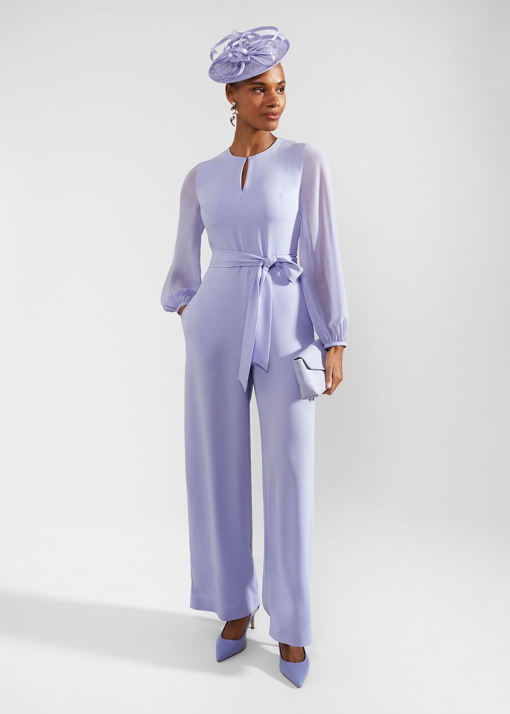 Vivian Wide Leg Jumpsuit, Blue Skies, hi-res