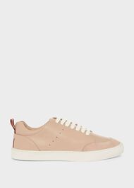 Liberty Leather Trainers, Pale Pink, hi-res