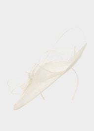 Ottilie Fascinator, Ivory, hi-res