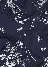Brielle Trimmed Top, Midnight Multi, hi-res