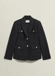 Highclere Jacket, Black, hi-res