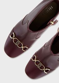 Rosella Trim Ankle Boots, Mahogany Red, hi-res
