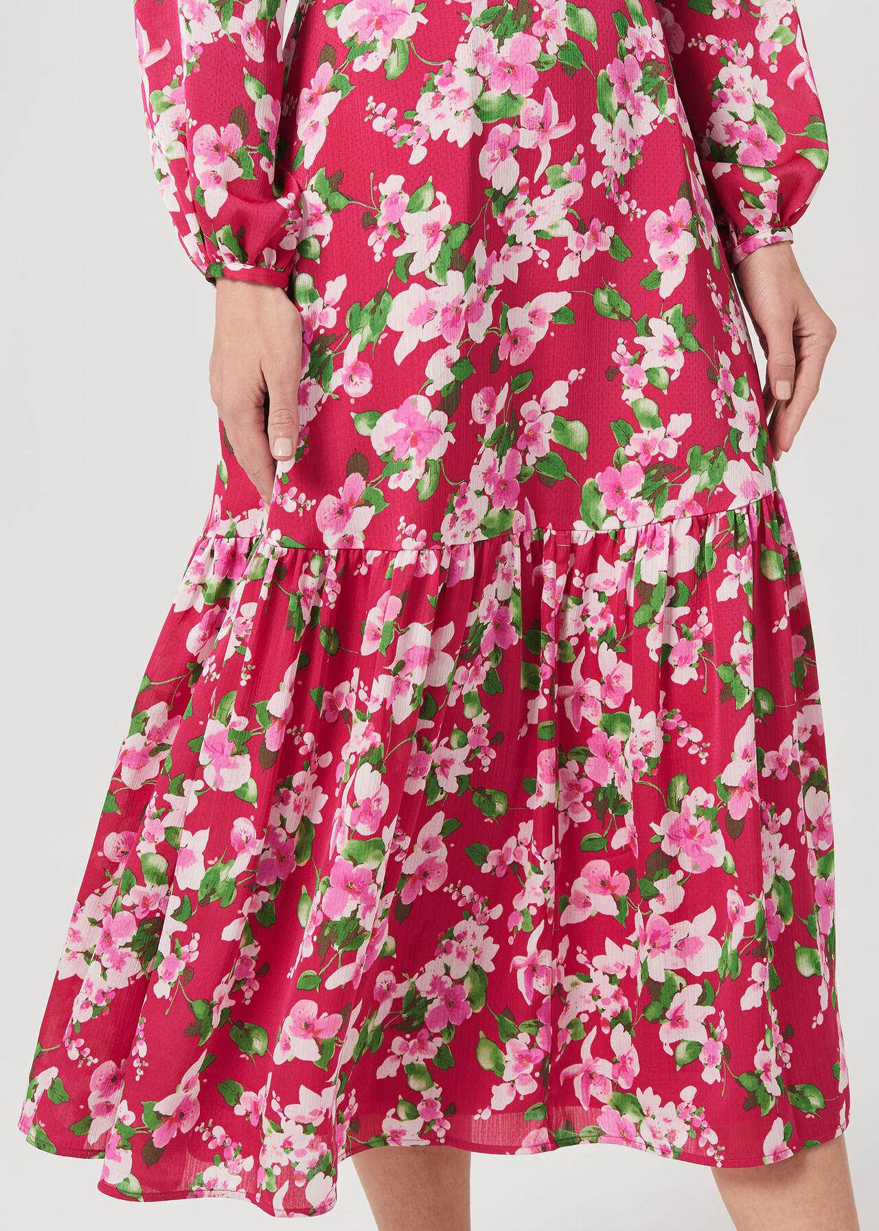 Marilyn Midi Dress, Fuchsia Multi, hi-res