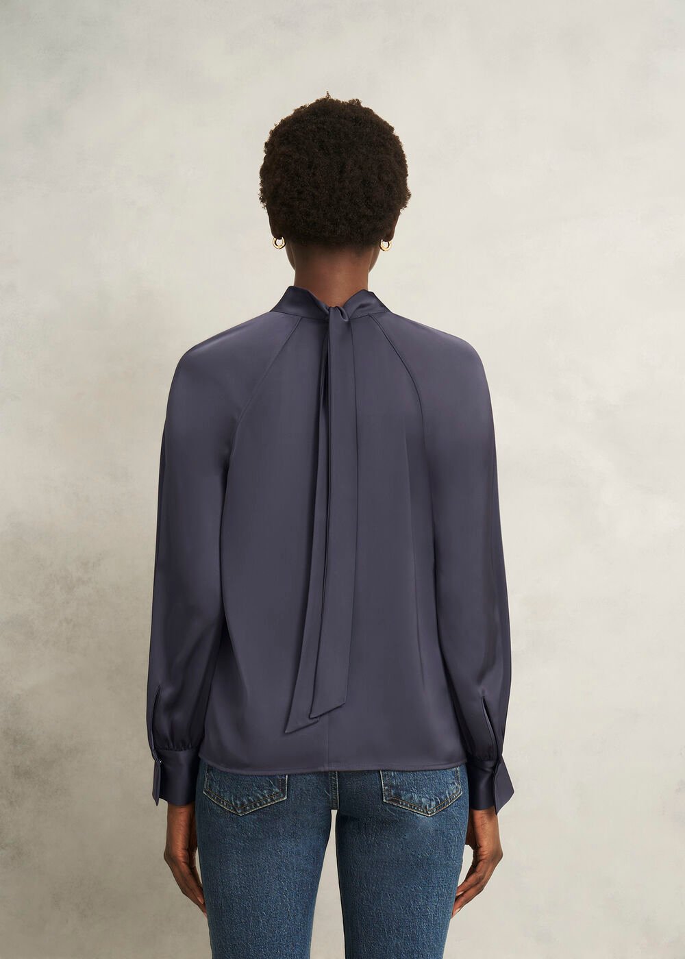 Tara Blouse, Deep Slate Blue, hi-res