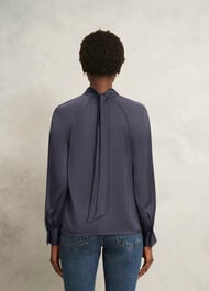 Tara Blouse, Deep Slate Blue, hi-res