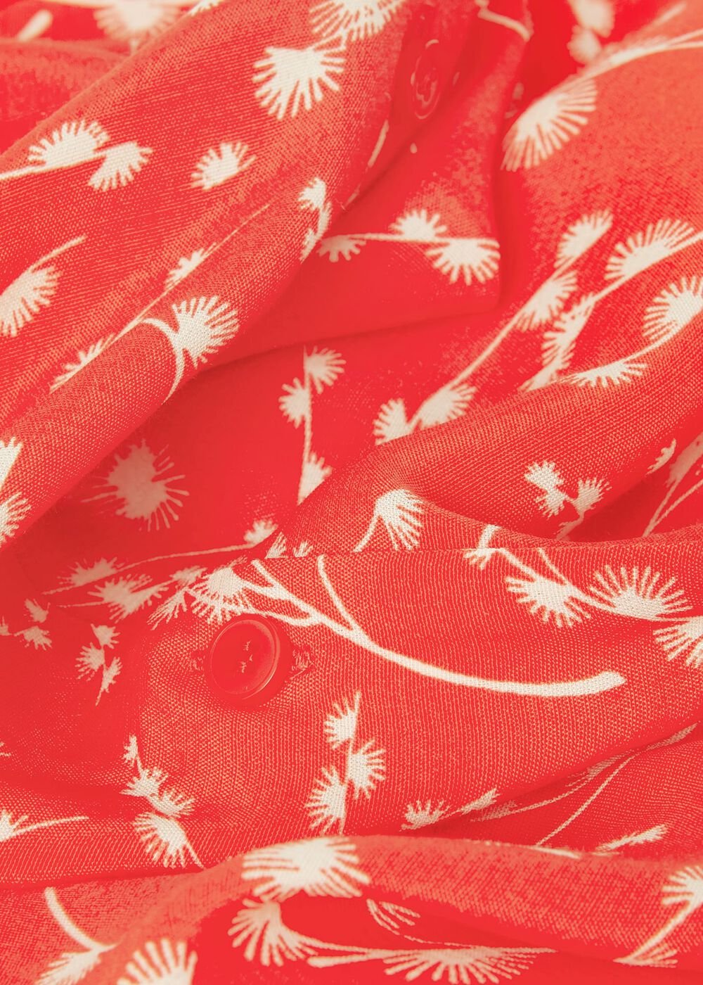 Felicity Blouse, Coral Red Ivory, hi-res
