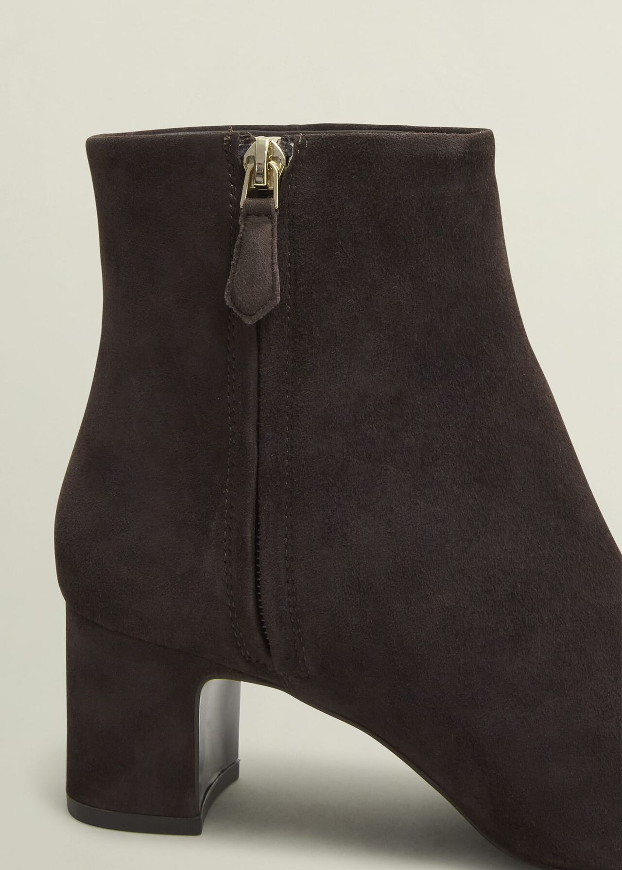 Rochelle Suede Ankle Boots, Chocolate Brown, hi-res