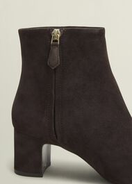 Rochelle Suede Ankle Boots, Chocolate Brown, hi-res