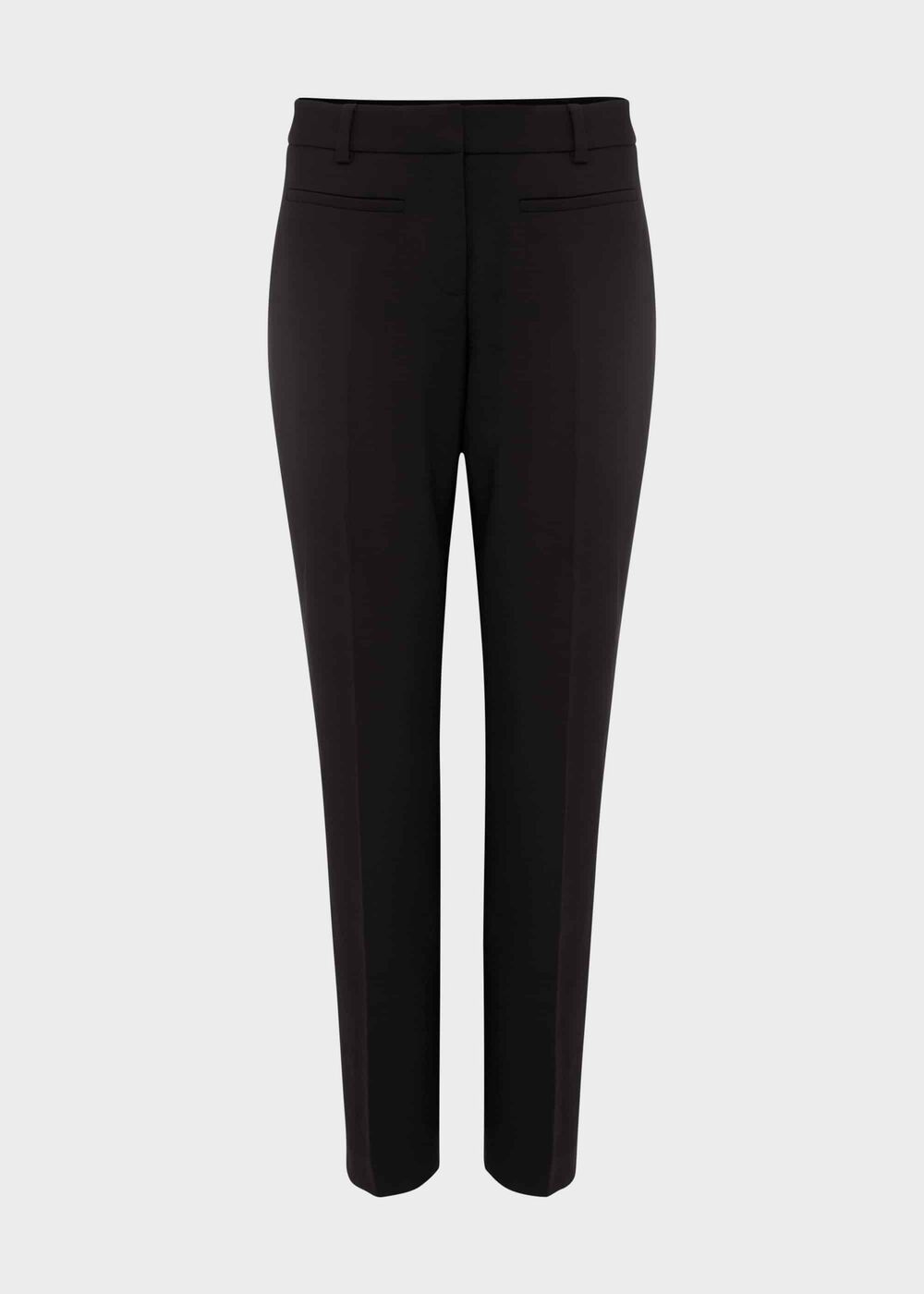 Petite Laurel Wool Blend Tapered trousers With Stretch, Black, hi-res
