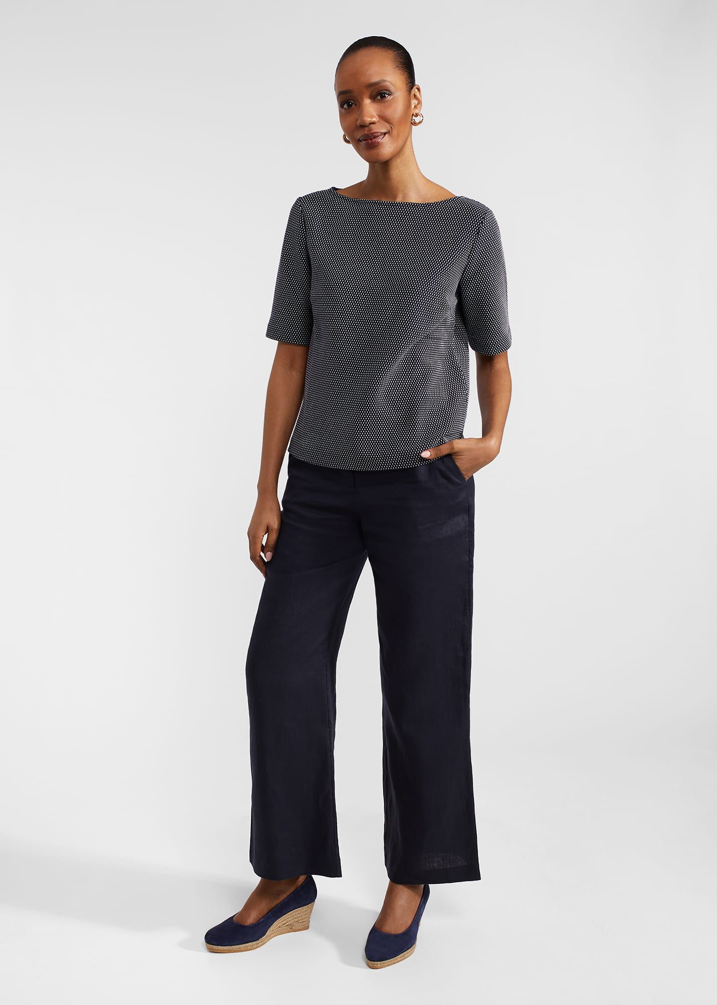 Nyla Textured Top | Hobbs US |
