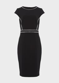 Cordelia Dress, Black Ivory, hi-res