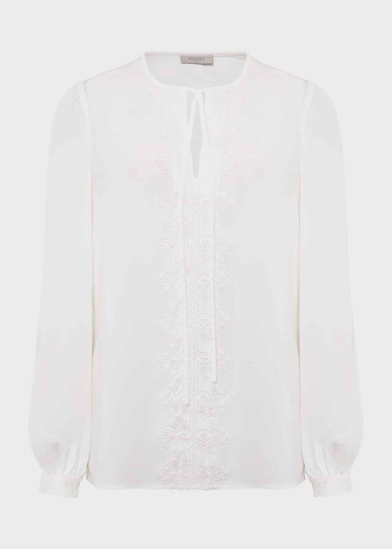 Leena Lace Trim Blouse