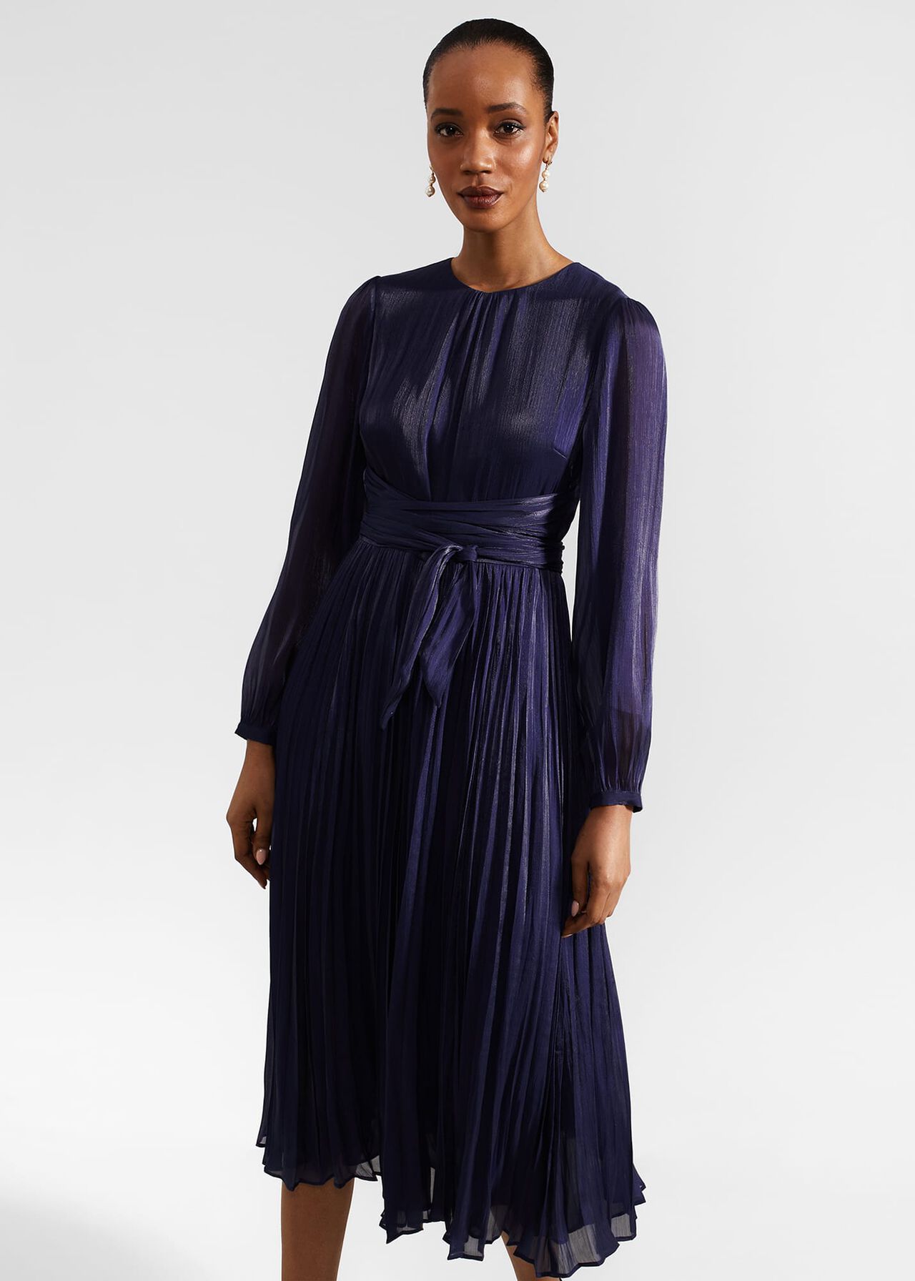 Elina Dress, Midnight Navy, hi-res