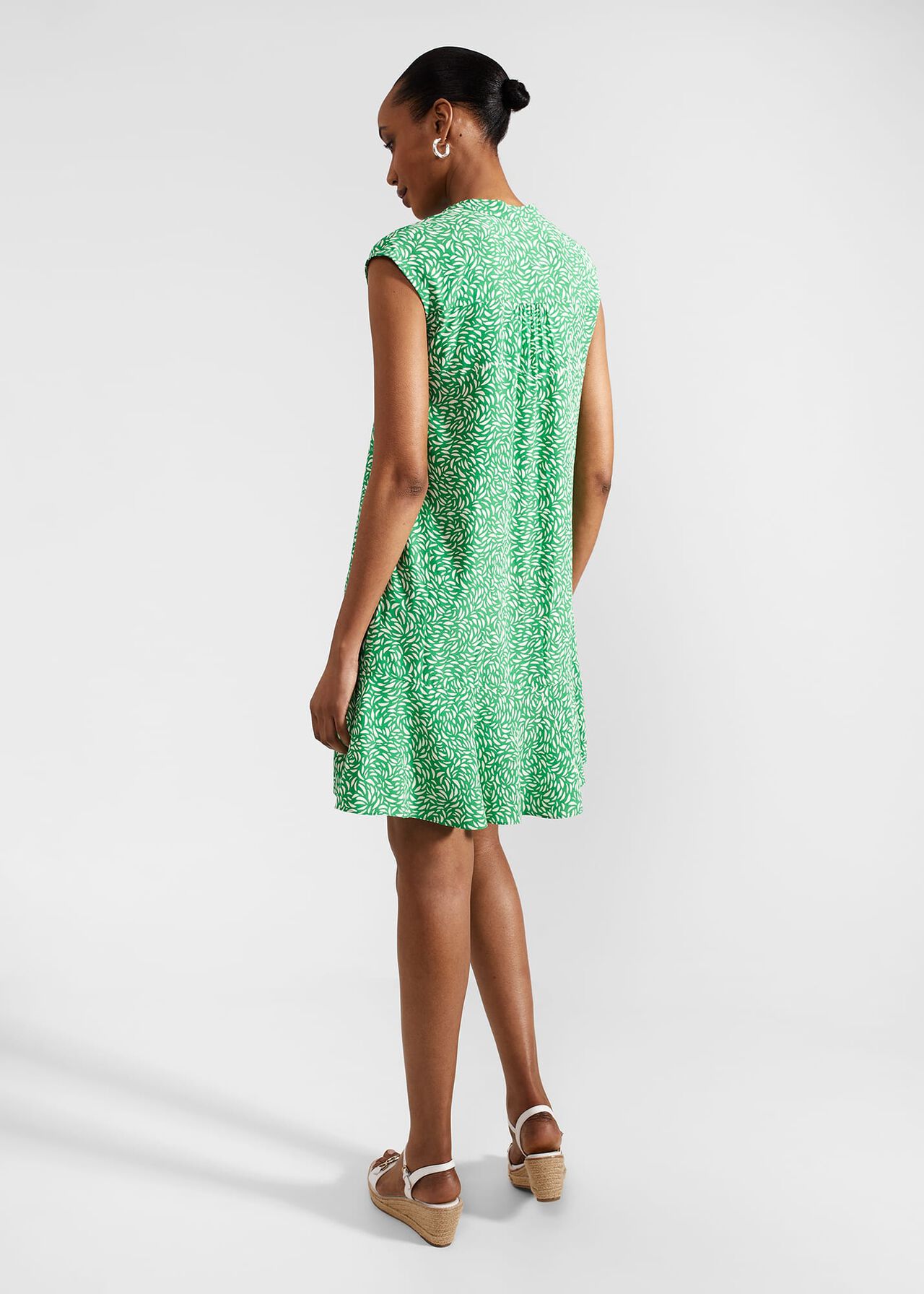 Janey Dress, Green Cream, hi-res