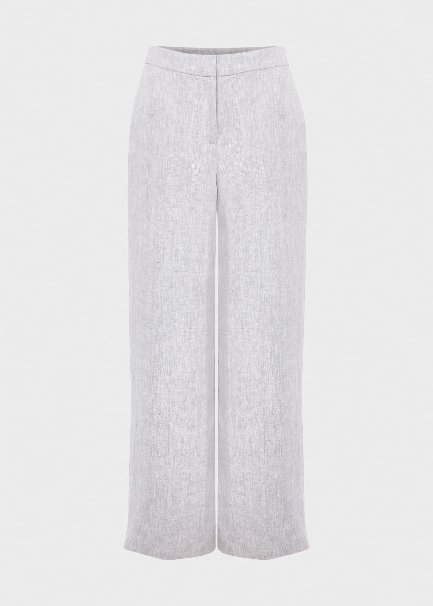 Hobbs linen trousers sale store