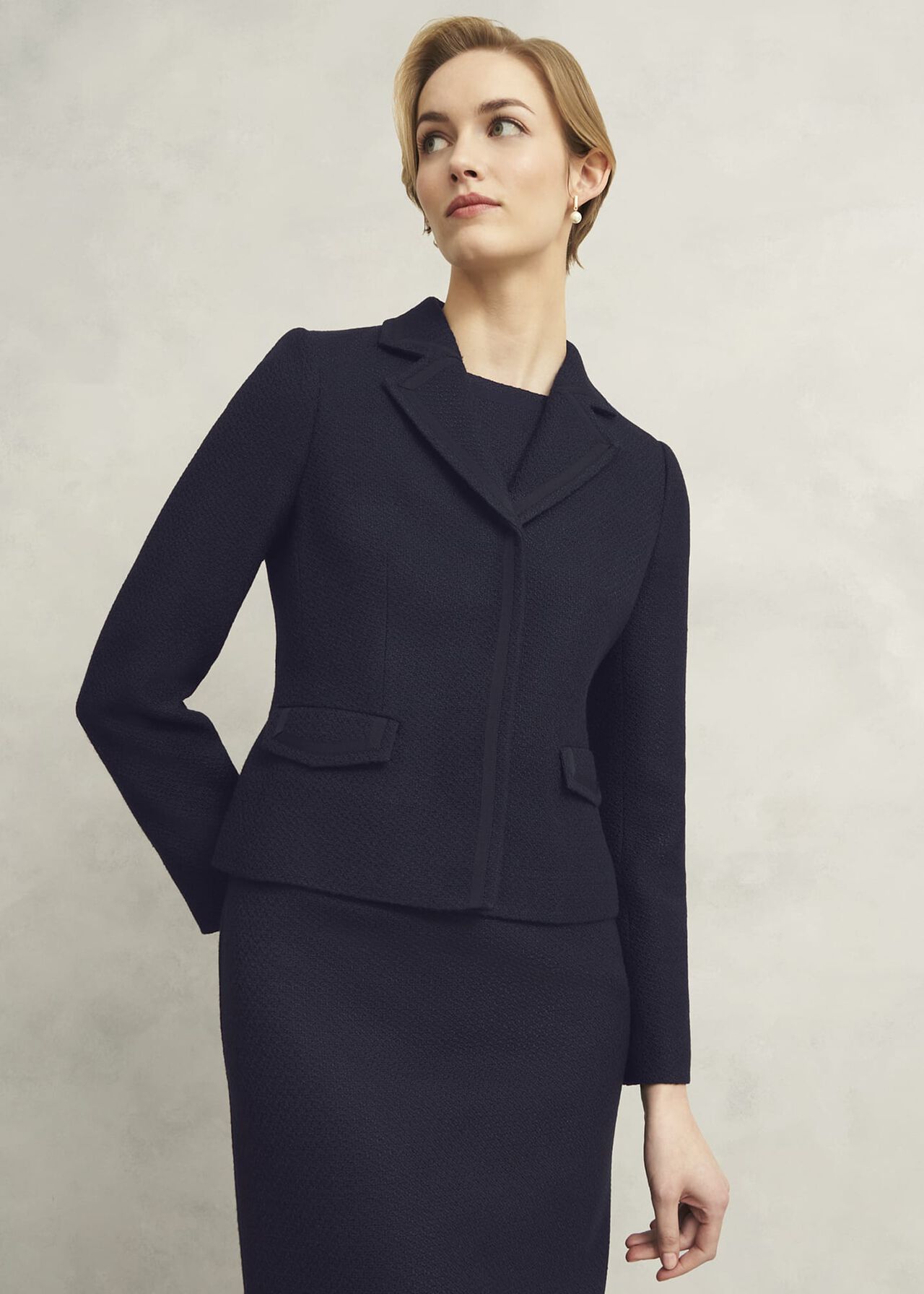 Adrian Tweed Jacket, Navy, hi-res